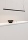 image 2 of Vico 115cm Black Pendant Lamp With Recessed Canopy