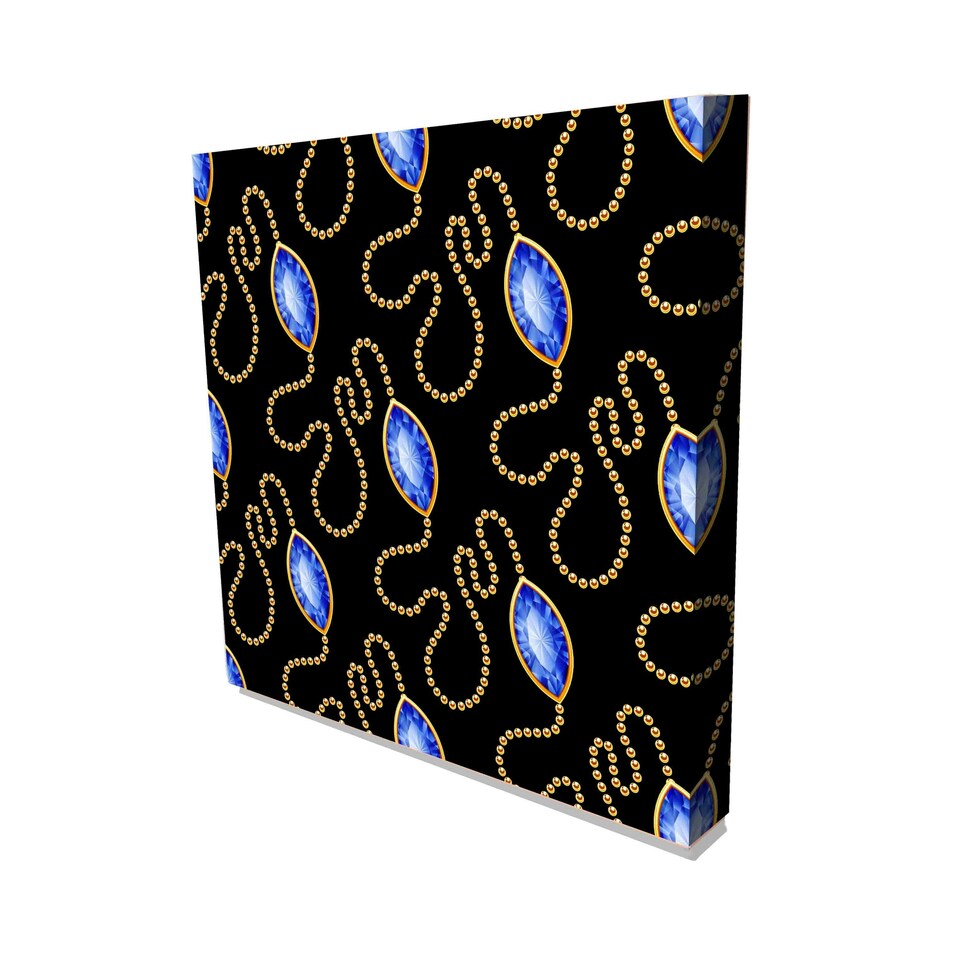 image 1 of Golden chains and gemstones (Canvas Prints) 91cm x 91cm