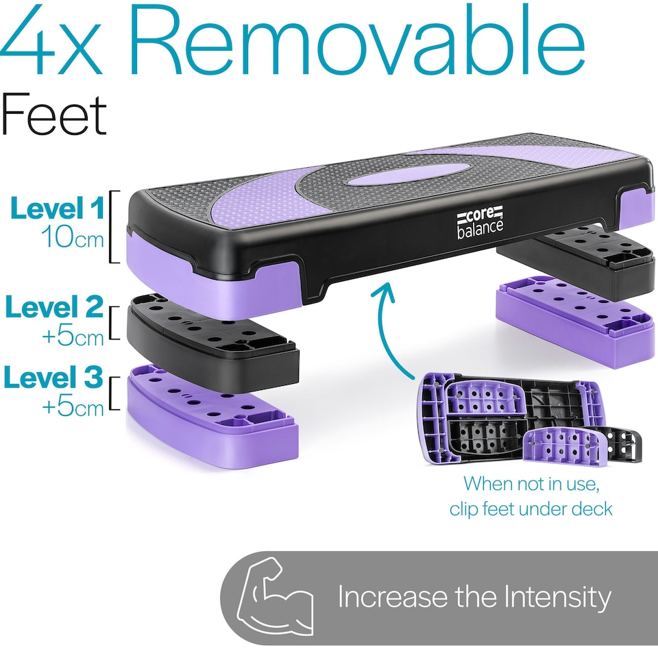 image 1 of 3 Level Exercise Step - Purple