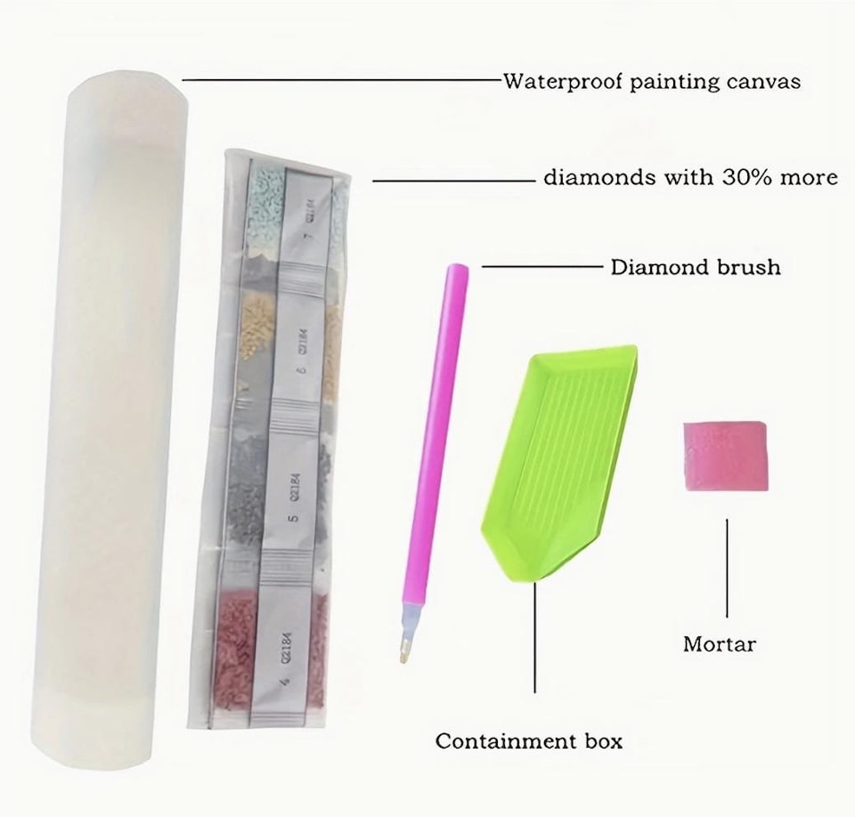 image 1 of Festive Candles Diamond Painting