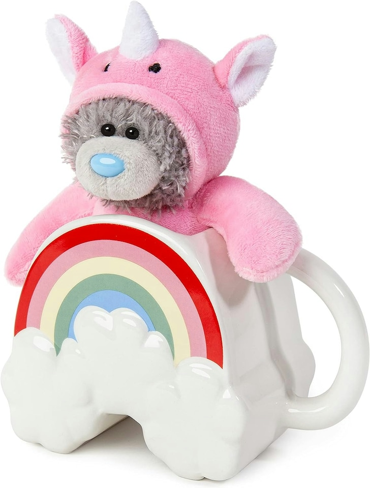 image 1 of Me To You Bear Rainbow Shaped Mug & Unicorn Plush Gift Set
