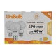 image 2 of UniBulb LED GLS B22 470lm 4.2W 2700K (Warm White) Light Bulb - Pack of 3