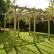 image 5 of Premium Pergola 6 Posts - Wood - L480 x W660 x H270 cm - Light Green