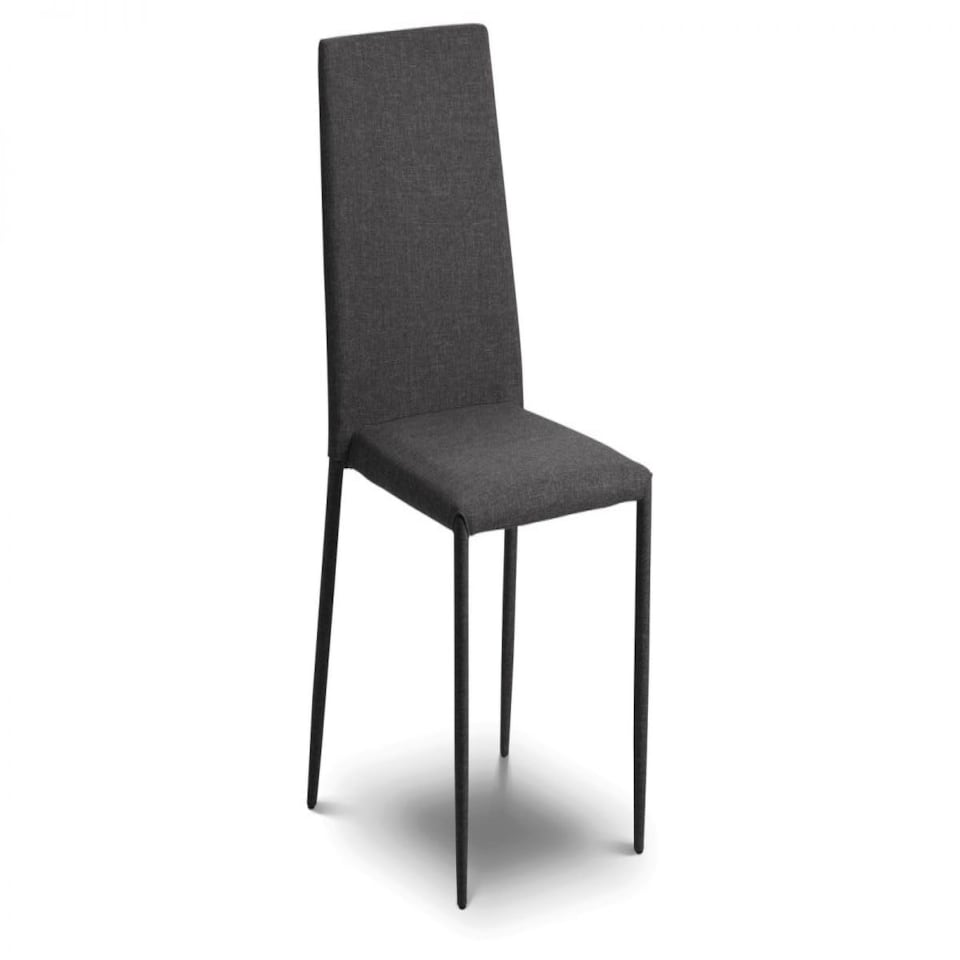 image 1 of Jonef Fabric Slate Grey Stylish Chair - Grey