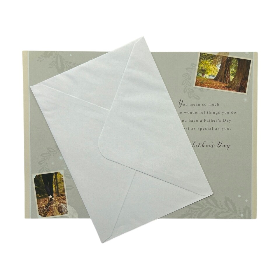 image 1 of Wishing You The Best Photographic Forest Design Father's Day Card