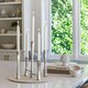 image 10 of Parker 5 Piece Candle Centerpiece - Mild Steel - L27 x W27 x H42 cm - Silver | Silver | 1