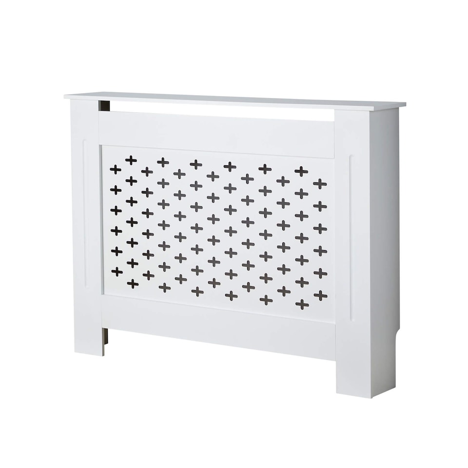 image 1 of Medium Radiator Cover MDF Wooden Home Decorative Modern Design | White