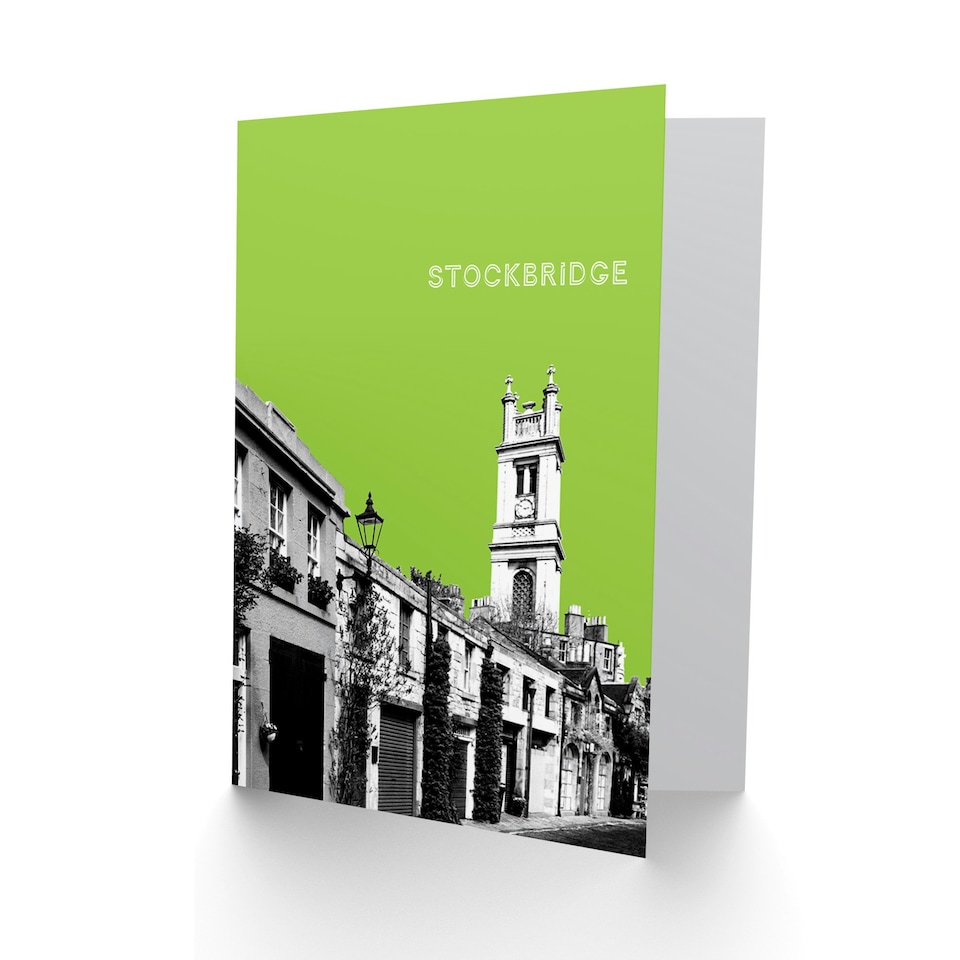 image 1 of Stockbridge Green Edinburgh Scotland Landmark Card