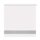 image 1 of 60cm White Straight Diamante Edge Border Roller Blind | White | White