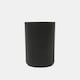 image 4 of OHS 4 Piece Ribbed Bathroom Set Soap Dish Dispenser Toothbrush Holder Tumbler Toilet Brush Accessories Organiser - Black