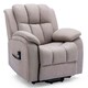 image 1 of Brookline Electric Technology Fabric Single Motor Rise Recliner Chair (Pumice)