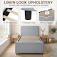 image 5 of HOMCOM 90 x 190 cm Upholstered Single Bed, Pull Out Trundle Bed