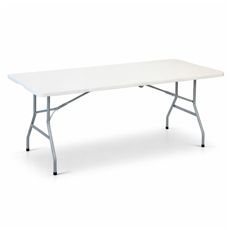 image 1 of 5ft Folding Trestle Table Heavy Duty Catering Garden Party 1.5m | White