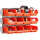 image 1 of VonHaus 12 Pc Wall Mount Storage Bins for Garage