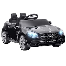 AIYAPLAY Benz 12V Kids Electric Ride On Car w/ Remote Control, Music, Black