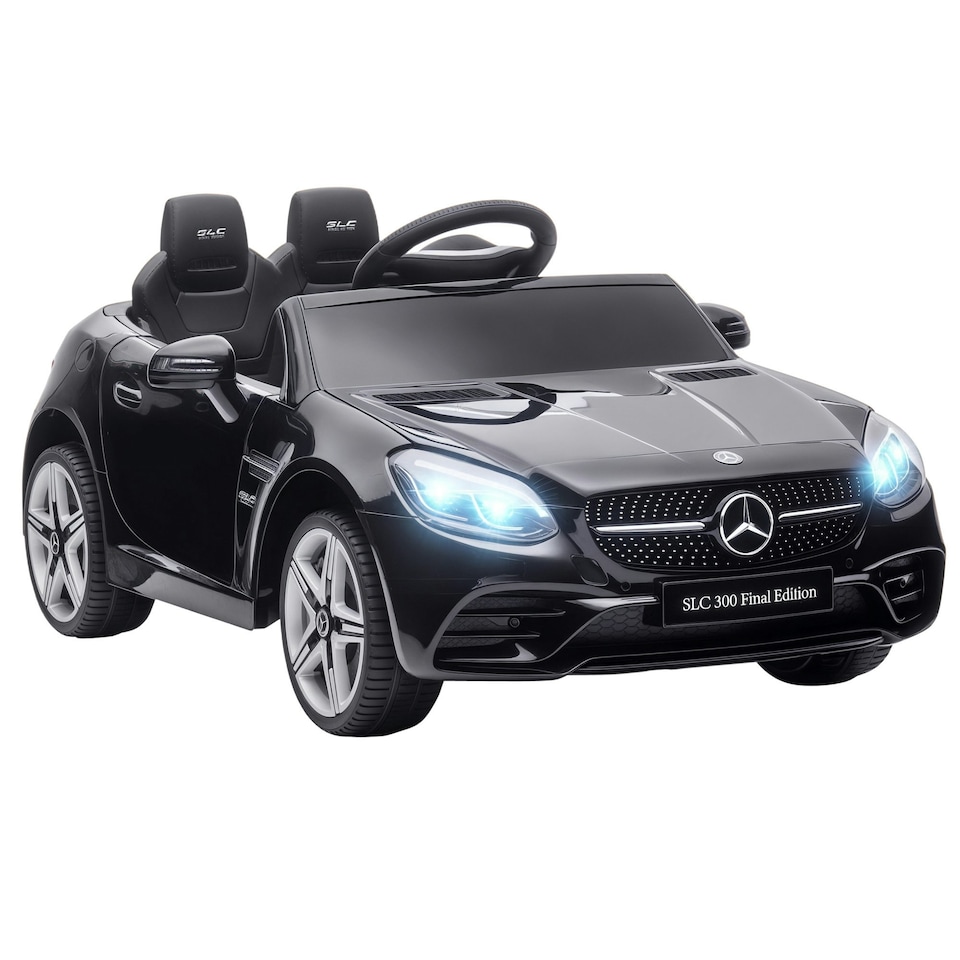image 1 of AIYAPLAY Benz 12V Kids Electric Ride On Car w/ Remote Control, Music, Black