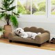 image 7 of Dog Sofa Bed, Cat Sofa with Backrest, Armrest, for Small Dogs, Grey Grey | One Size