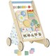 image 1 of AIYAPLAY Wooden Baby Walker with Speed Control, Activity Centre for 18 M+
