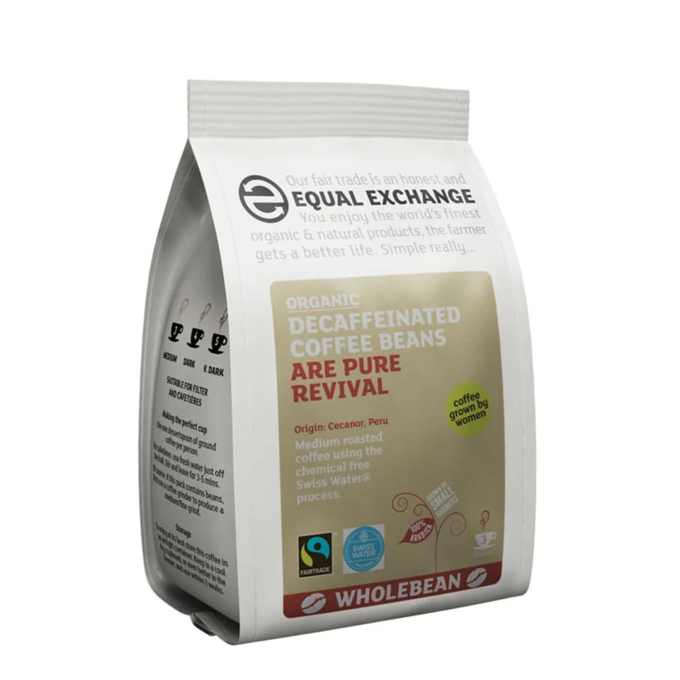 Decaffeinated Coffee Beans, Organic 227g (Equal Exchange)