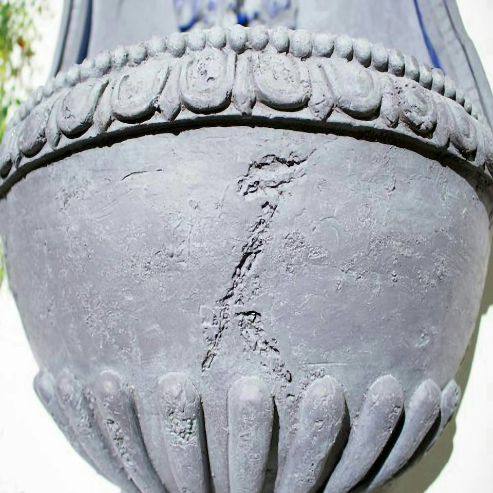 image 1 of Primrose Zeus Garden Wall Water Feature Fountain with LED Lights 83cm