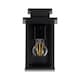 image 4 of Set of 2 Cotswold - Black Traditional Flush Outdoor Wall Lights
