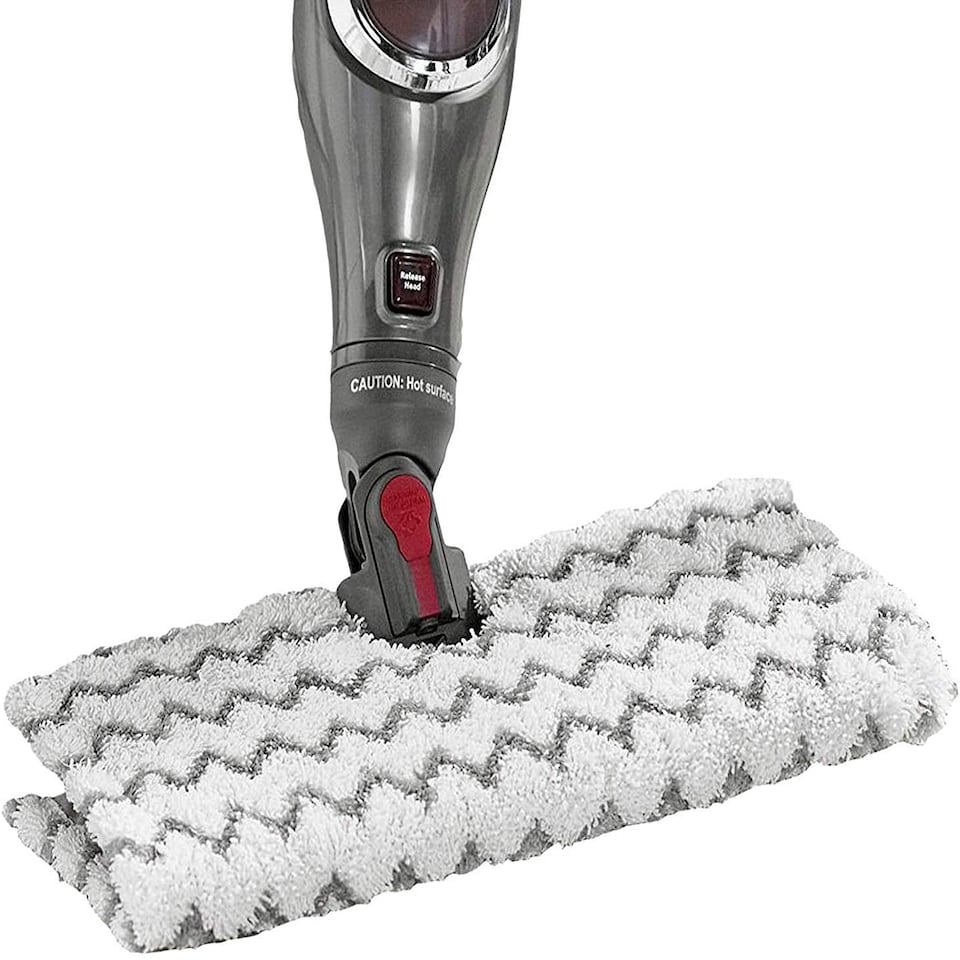 image 1 of SPARES2GO Cover Pads for SHARK Steam Cleaner Mop Dirt Grip S6001 S6003 Klik n' Flip x 2