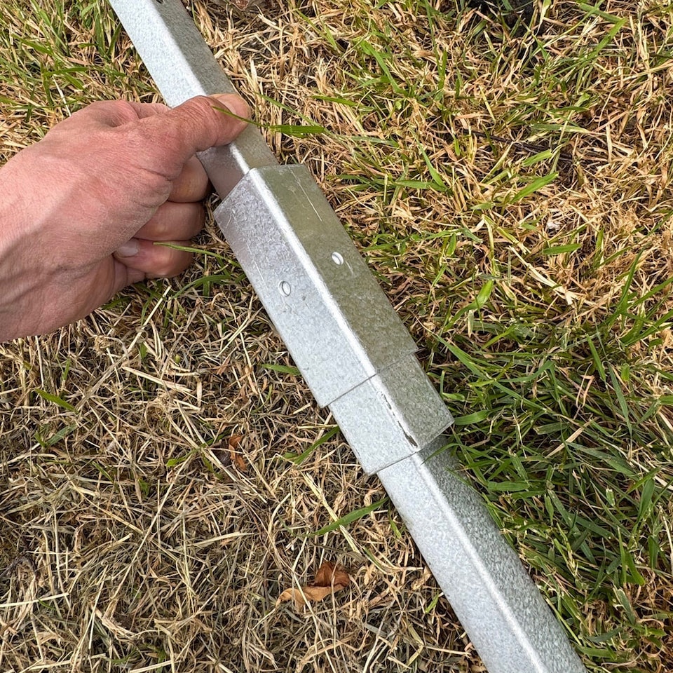 image 1 of Fence Post Repair Stakes for Damaged Wooden Posts - Pack of 2