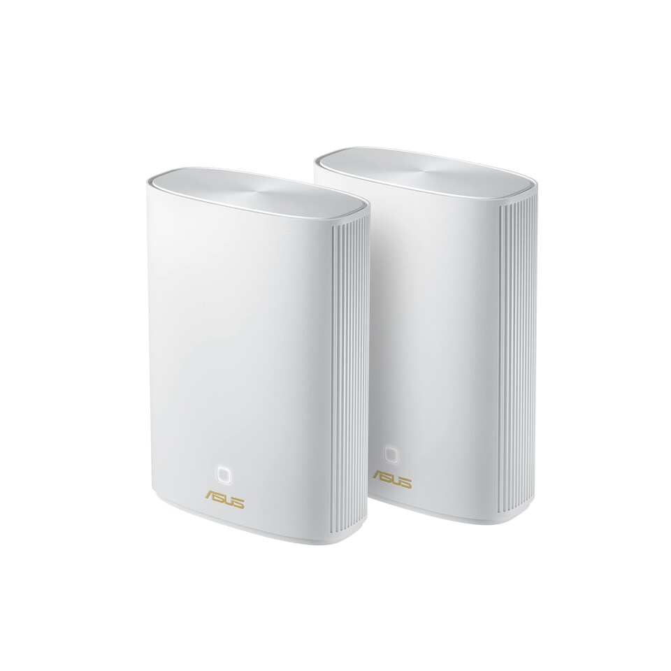 ZenWiFi XP4 AX1800 (2 Pack) Whole-Home Dual-band Mesh WiFi 6 System free network security, parental controls, MU-MIMO support, Traditional QoS, Coverage up to 410 Sq. Meter/4400 Sq. ft.