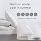 image 5 of Homescapes 4.5 Tog Duvet Luxury Goose Feather and Down for Summer Lightweight, Super King