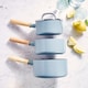 image 4 of GreenPan Mayflower 3 Piece Saucepan Set With Lids