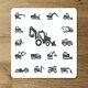 image 2 of Construction equipment (Placemat & Coaster Set)