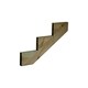 image 1 of Snowdon Timber 3 Step Treated Decking Riser (T) 48mm (W) 250mm (L) 872mm