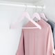 image 5 of Harbour Housewares Wooden Childrens Clothes Hanger - Light Pink - Pack of 10 - Wooden Hanger Coat Hanger Suit Hanger Jacket Hanger Shirt Hanger Trouser Hanger