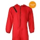 image 8 of Adults Red Jumpsuit with Hood Costume + Salvador Mask | Red | S