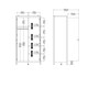 image 10 of Barcelona Wardrobe with 2 Doors in White
