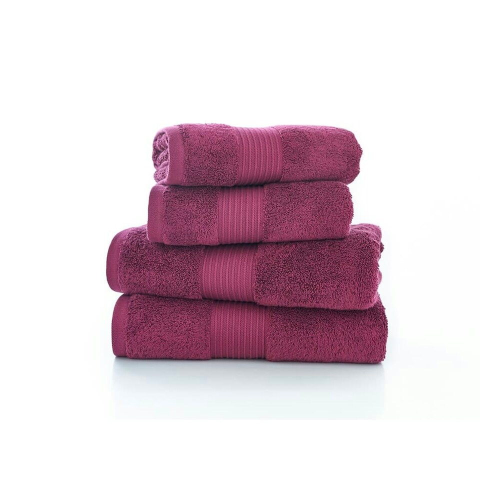 image 1 of Bliss 650gsm Pima Cotton Supersoft Fluffy Towels N/A | Cerise | Bath towel