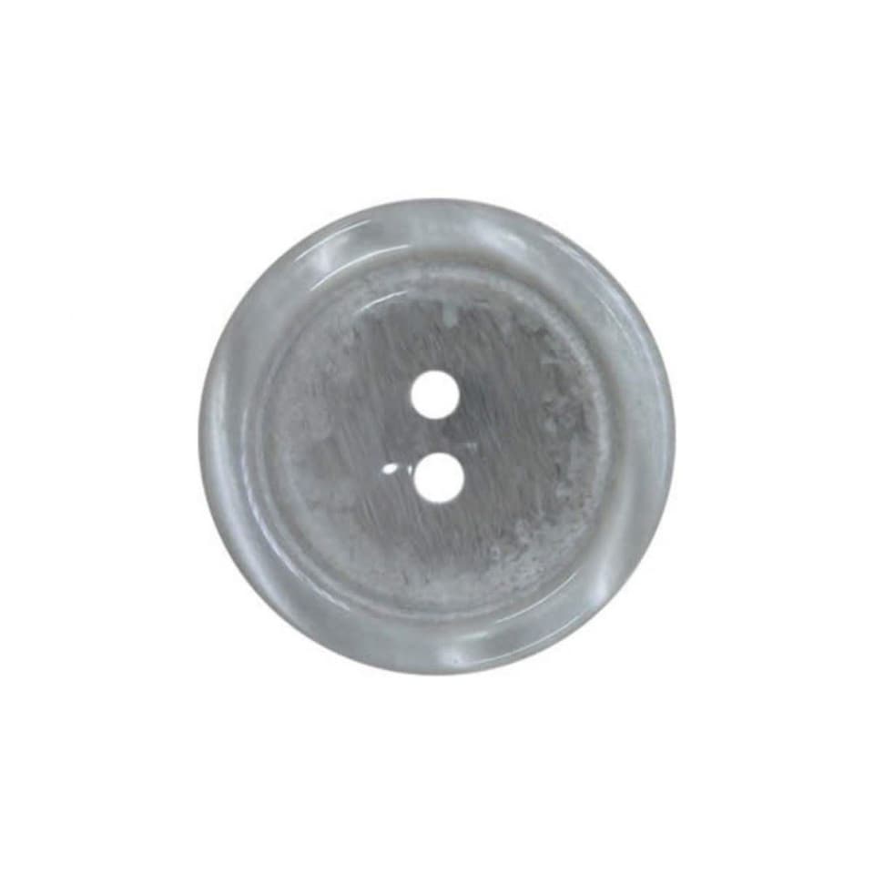 Minerva Grey Round Plastic Coat Buttons for Dressmaking - 20mm - per value pack of 50