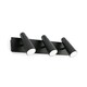 image 1 of Lao LED 3 Light Indoor Adjustable Wall Spotlight Black