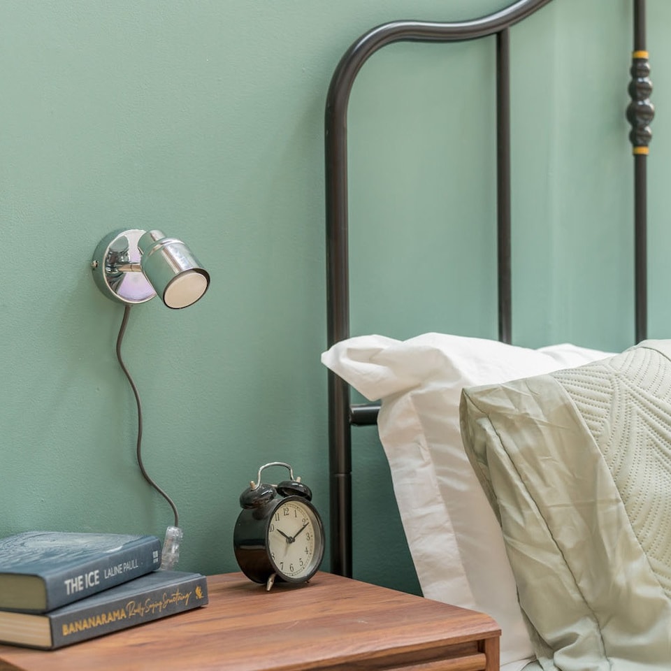 image 1 of ValueLights Benton Chrome IP44 Wall Light With Cable Plug | Silver