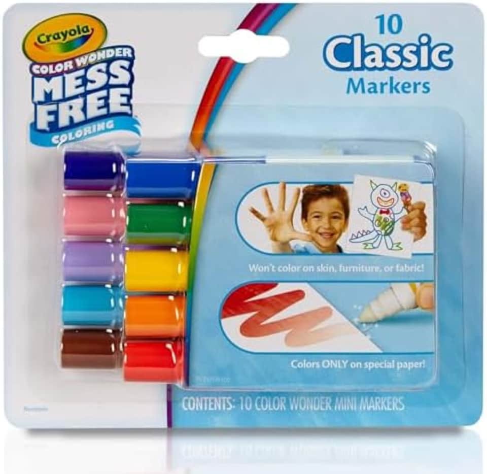 image 1 of Crayola Color Wonder Classic Mini Markers 10 Count