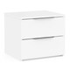 image 1 of FURNICOMP Chicago 2 Drawer Bedside Table - Matt White