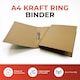 image 2 of A4 Kraft Paperboard Ring Binder 2-O Ring