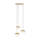 image 1 of Interiors by Premier Revive Gold Finish 3 Bulb Pendant Light