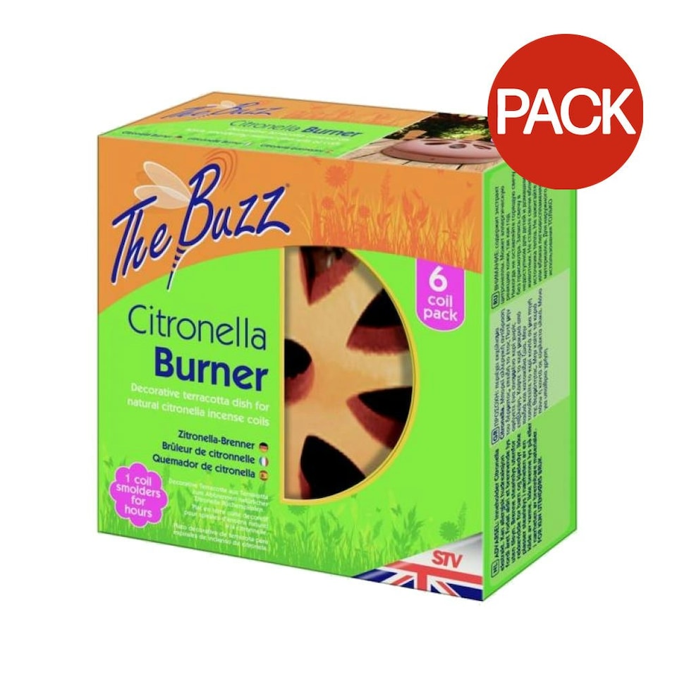 image 1 of The Buzz Citronella Burner Coils (Pack of 6) - Orange - One Size