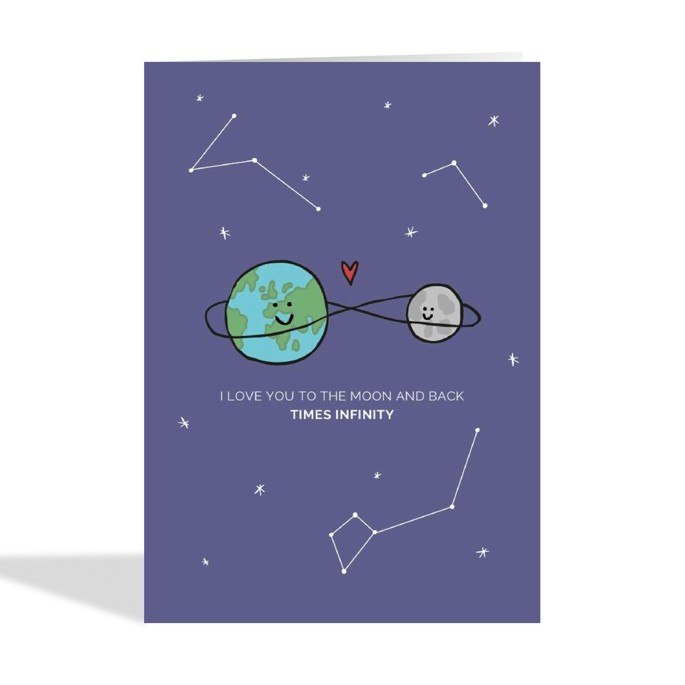 image 1 of Cute Planets Valentine's Day Card