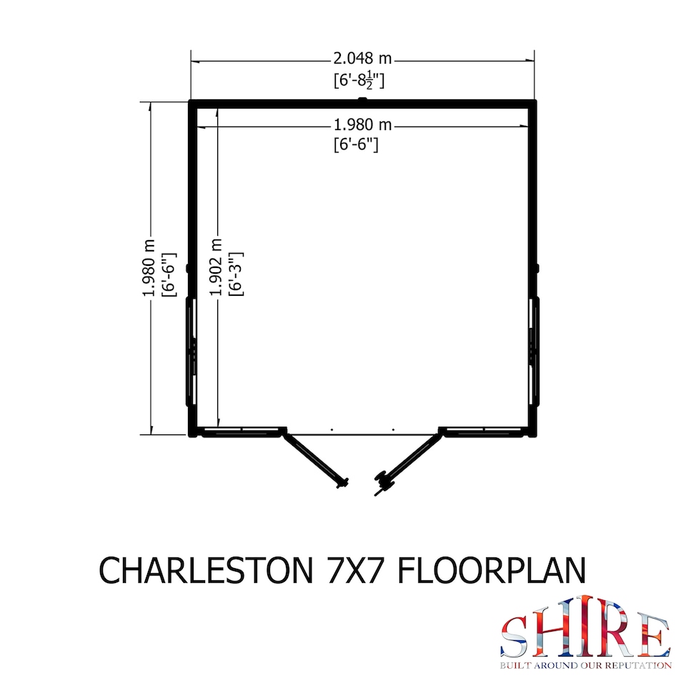 image 1 of Charleston 7 x 7 Hip Roofed Summerhouse