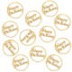 image 2 of Wooden Happy Birthday Table Confetti 4cm - Pack of 12