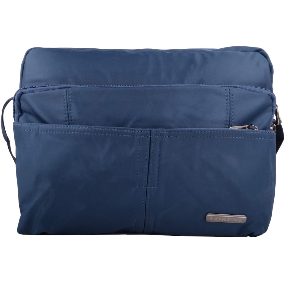 image 1 of Lorenz Smooth Polyester 'Small Messenger' Work / Travel Shoulder Bag | Blue | Dark Teal