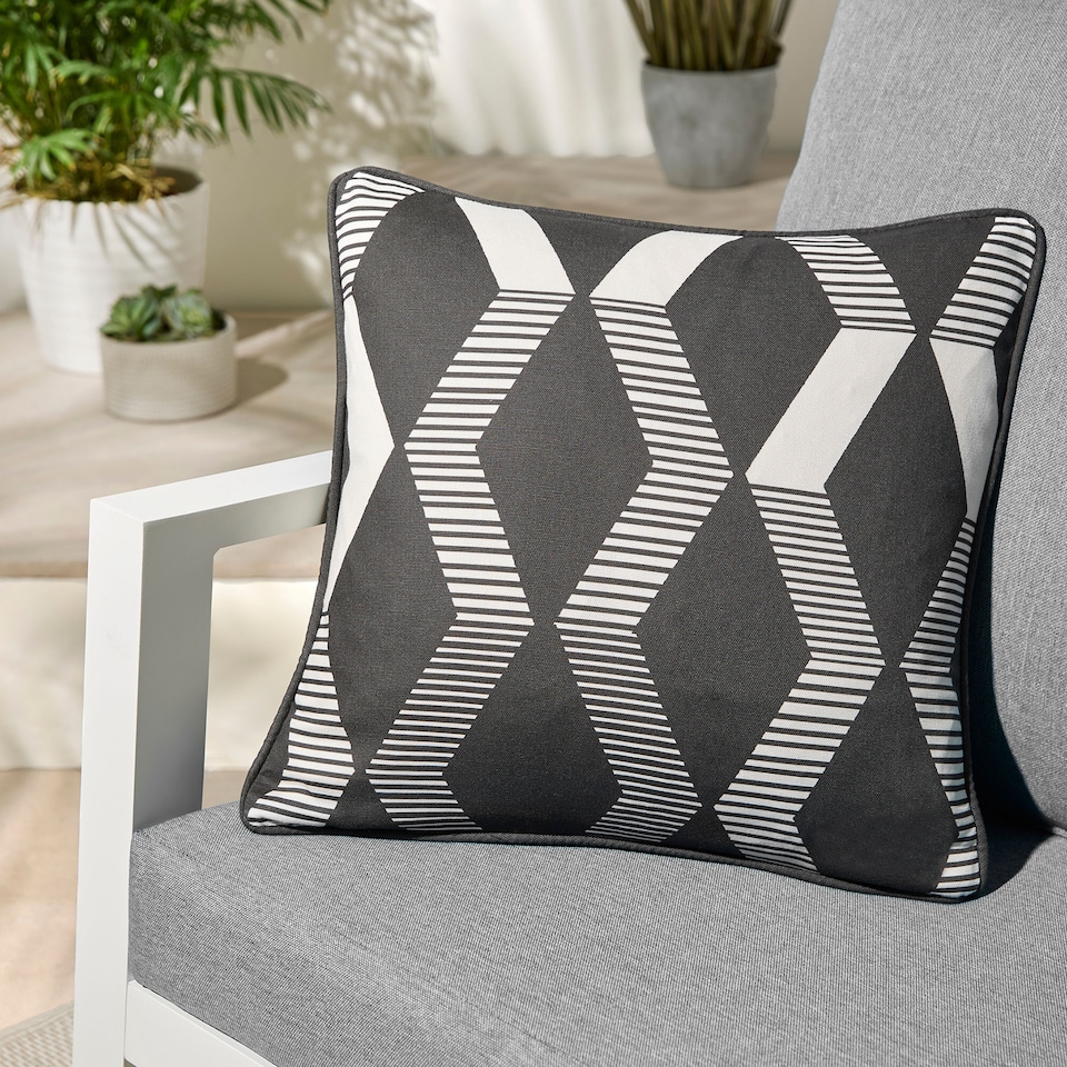 image 1 of Fusion Rico Cushion Cover Black