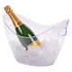 image 7 of 2x Large Clear Acrylic Ice Bucket Wine Champagne Drinks Cooler Party Chiller Tub